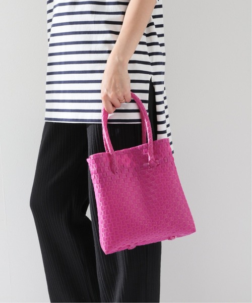 SLOBE IENA(スローブイエナ)の「【BALI WERKSTATTE/バリ ワークスタット】 ハンドバッグ◆(ハンドバッグ・レディース・ブラック/ピンク/イエロー・FREE)」の11枚目の写真