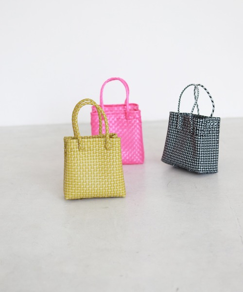 SLOBE IENA(スローブイエナ)の「【BALI WERKSTATTE/バリ ワークスタット】 ハンドバッグ◆(ハンドバッグ・レディース・ブラック/ピンク/イエロー・FREE)」の15枚目の写真