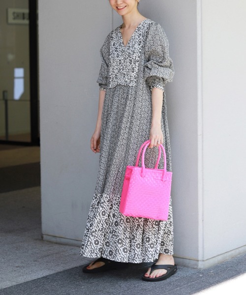 SLOBE IENA(スローブイエナ)の「【BALI WERKSTATTE/バリ ワークスタット】 ハンドバッグ◆(ハンドバッグ・レディース・ブラック/ピンク/イエロー・FREE)」の16枚目の写真