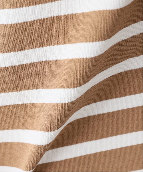 417 EDIFICE(フォーワンセブンエディフィス)の「バスクボーダービッグTEE(Tシャツ/カットソー・メンズ・ネイビー/ホワイト/ベージュ・LARGE/SMALL/MEDIUM)」の16枚目の写真