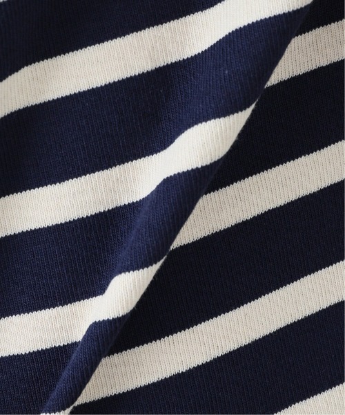 417 EDIFICE(フォーワンセブンエディフィス)の「バスクボーダービッグTEE(Tシャツ/カットソー・メンズ・ネイビー/ホワイト/ベージュ・LARGE/SMALL/MEDIUM)」の17枚目の写真