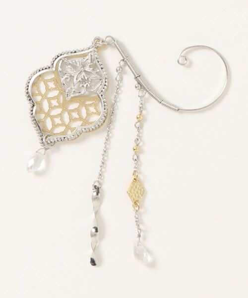 チャイハネ（チャイハネ）の「【チャイハネ】ビアンカルイヤーフック（イヤーカフ・レディース・シルバー/ゴールド・FREE）」の2枚目の写真