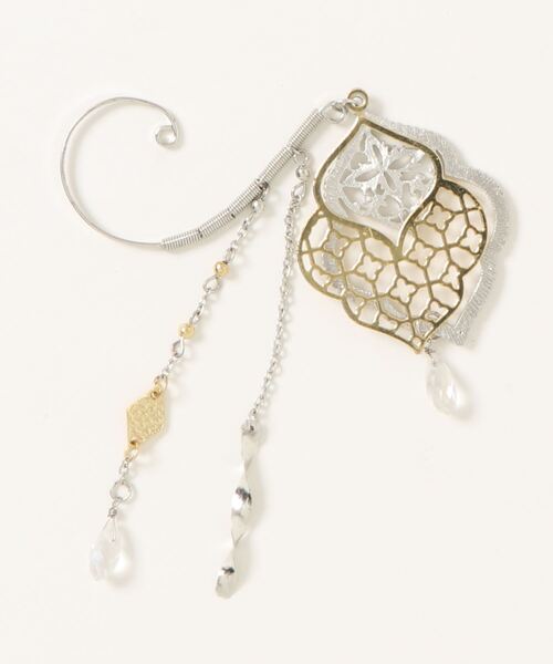 チャイハネ（チャイハネ）の「【チャイハネ】ビアンカルイヤーフック（イヤーカフ・レディース・シルバー/ゴールド・FREE）」の3枚目の写真