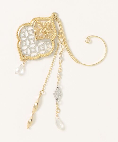 チャイハネ（チャイハネ）の「【チャイハネ】ビアンカルイヤーフック（イヤーカフ・レディース・シルバー/ゴールド・FREE）」の6枚目の写真