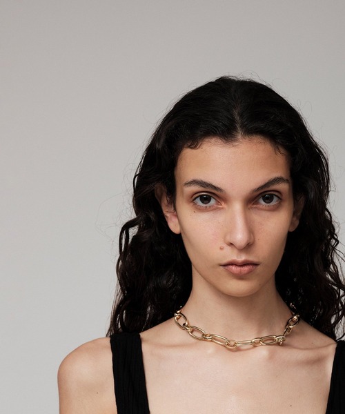 ADAM ET ROPE'(アダムエロペ)の「【ucalypt】Stem Chain Link Necklace(ネックレス・レディース・ゴールド/シルバー・FREE)」の1枚目の写真