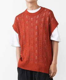 WEGO | WEGO/透かし編みベスト(ベスト)