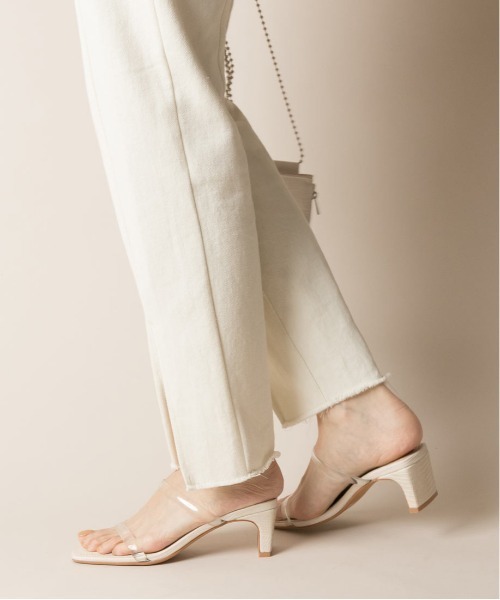 RANDA（ランダ）の「クリアベルトスクエアトゥサンダル（サンダル・レディース・イエロー/グリーン/その他/クリーム・LL/S/M/L）」の6枚目の写真