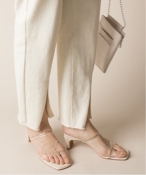 RANDA（ランダ）の「クリアベルトスクエアトゥサンダル（サンダル・レディース・イエロー/グリーン/その他/クリーム・LL/S/M/L）」の7枚目の写真