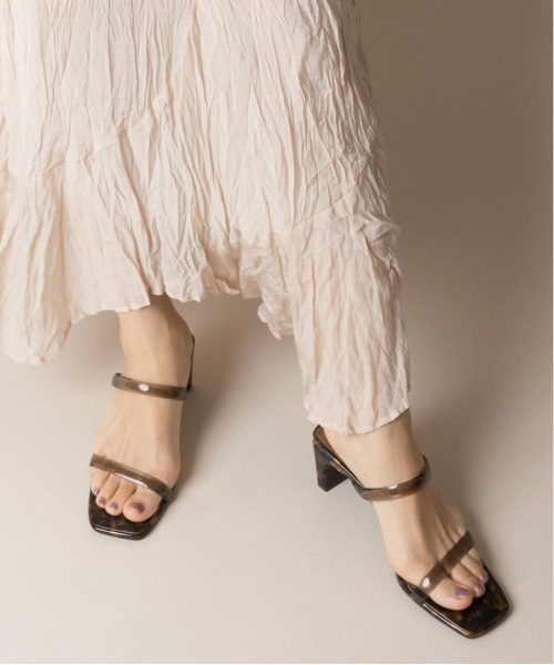 RANDA（ランダ）の「クリアベルトスクエアトゥサンダル（サンダル・レディース・イエロー/グリーン/その他/クリーム・LL/S/M/L）」の13枚目の写真