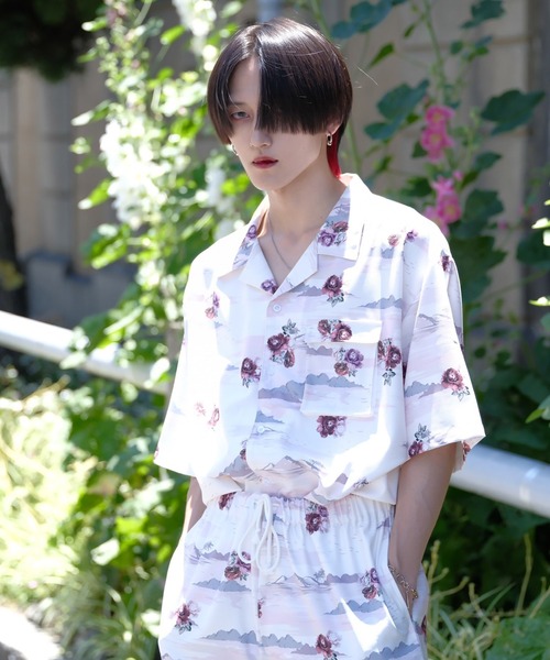 Espina（エスピナ）の「ユートピアフラワーオープンカラーシャツ（シャツ/ブラウス・メンズ・ベージュ・SMALL/MEDIUM）」の6枚目の写真