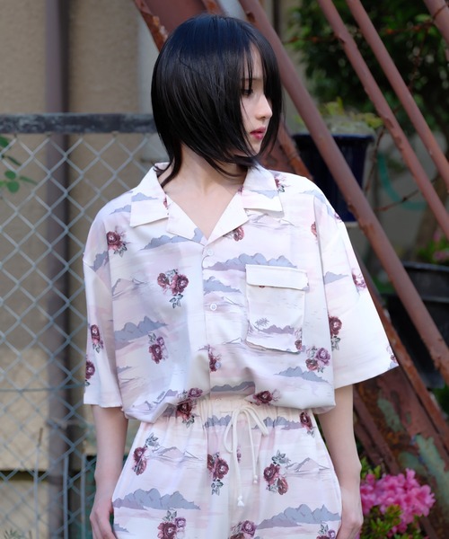 Espina（エスピナ）の「ユートピアフラワーオープンカラーシャツ（シャツ/ブラウス・メンズ・ベージュ・SMALL/MEDIUM）」の9枚目の写真