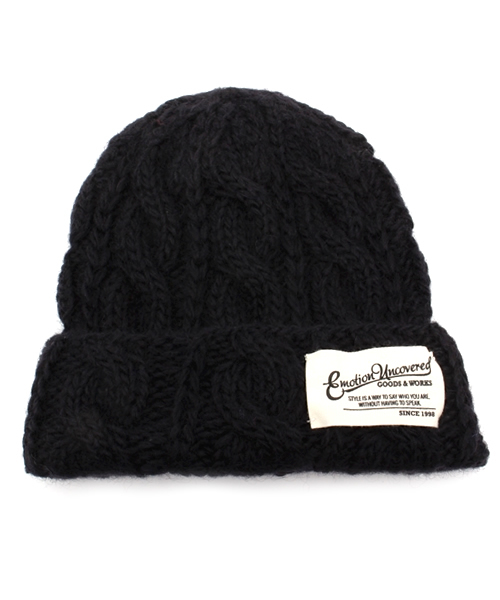 one after another NICE CLAUP(ワンアフターアナザーナイスクラップ)の「【ナイスクラップ】ケーブルニット帽(ニットキャップ/ビーニー・レディース・ブルー/オフホワイト/ボルドー/ブラック・FREE)」の11枚目の写真