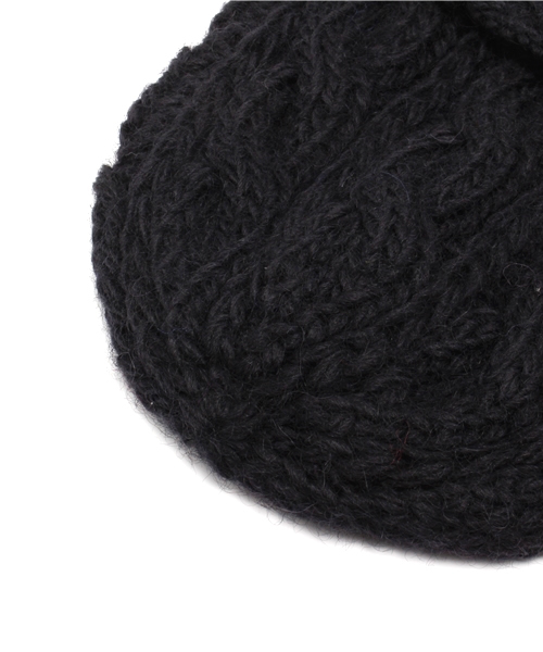 one after another NICE CLAUP(ワンアフターアナザーナイスクラップ)の「【ナイスクラップ】ケーブルニット帽(ニットキャップ/ビーニー・レディース・ブルー/オフホワイト/ボルドー/ブラック・FREE)」の7枚目の写真