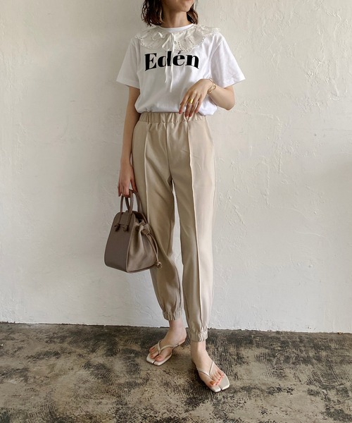 CAPRICIEUX LE'MAGE（カプリシューレマージュ）の「ピンタックジョガーパンツ（その他パンツ・レディース・ホワイト系その他/ブラック/グリーン・36/38）」の15枚目の写真