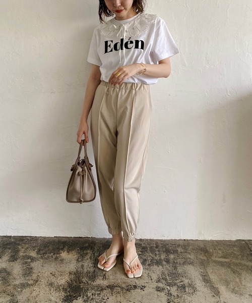 CAPRICIEUX LE'MAGE（カプリシューレマージュ）の「ピンタックジョガーパンツ（その他パンツ・レディース・ホワイト系その他/ブラック/グリーン・36/38）」の16枚目の写真