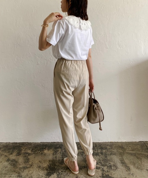 CAPRICIEUX LE'MAGE（カプリシューレマージュ）の「ピンタックジョガーパンツ（その他パンツ・レディース・ホワイト系その他/ブラック/グリーン・36/38）」の17枚目の写真