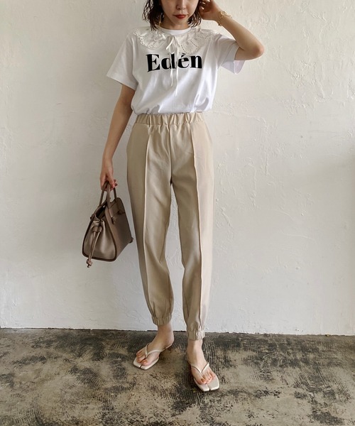 CAPRICIEUX LE'MAGE（カプリシューレマージュ）の「ピンタックジョガーパンツ（その他パンツ・レディース・ホワイト系その他/ブラック/グリーン・36/38）」の18枚目の写真