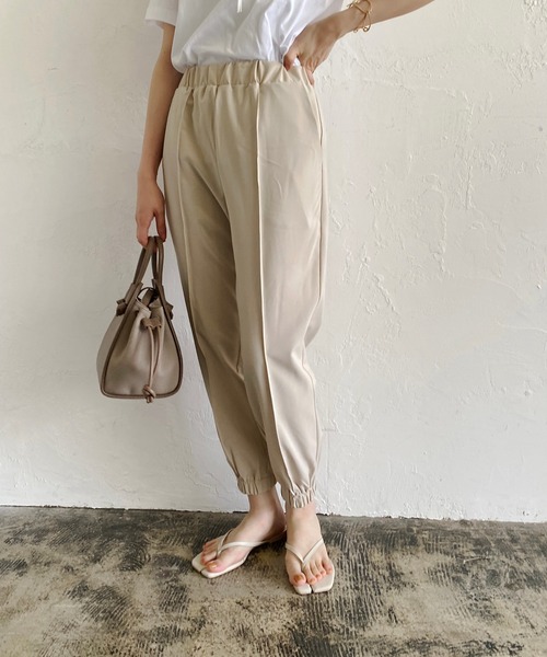 CAPRICIEUX LE'MAGE（カプリシューレマージュ）の「ピンタックジョガーパンツ（その他パンツ・レディース・ホワイト系その他/ブラック/グリーン・36/38）」の12枚目の写真