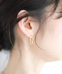 SLOBE IENA | 【VELATTI/ヴェラッティ】TWO LINKS ピアス◆(ピアス（両耳用）)