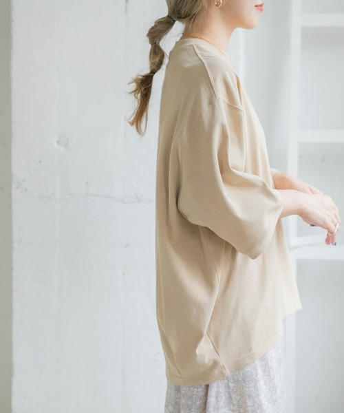 ITEMS URBANRESEARCH（アイテムズ アーバンリサーチ）の「バルーンTシャツ（Tシャツ/カットソー・レディース・カーキ/グレー系その他/ブラック/オフホワイト・FREE）」の6枚目の写真