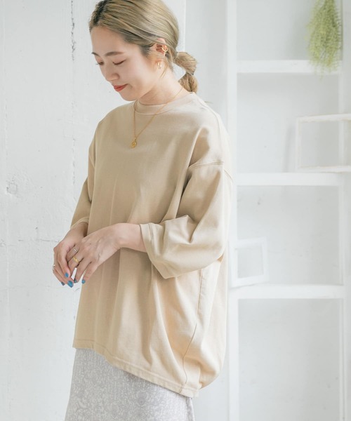 ITEMS URBANRESEARCH（アイテムズ アーバンリサーチ）の「バルーンTシャツ（Tシャツ/カットソー・レディース・カーキ/グレー系その他/ブラック/オフホワイト・FREE）」の5枚目の写真