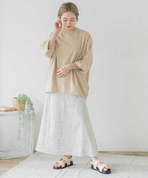 ITEMS URBANRESEARCH（アイテムズ アーバンリサーチ）の「バルーンTシャツ（Tシャツ/カットソー・レディース・カーキ/グレー系その他/ブラック/オフホワイト・FREE）」の10枚目の写真