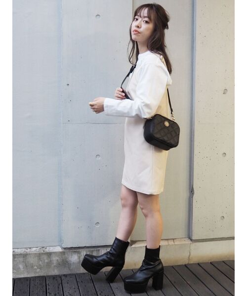 EVRIS（エヴリス）の「キルティングショルダーBAG（ショルダーバッグ・レディース・グリーン/ベージュ/アイボリー/ブラック・FREE）」の21枚目の写真