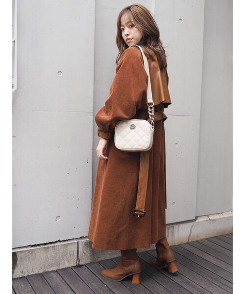 EVRIS（エヴリス）の「キルティングショルダーBAG（ショルダーバッグ・レディース・グリーン/ベージュ/アイボリー/ブラック・FREE）」の22枚目の写真