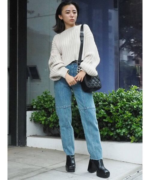 EVRIS（エヴリス）の「キルティングショルダーBAG（ショルダーバッグ・レディース・グリーン/ベージュ/アイボリー/ブラック・FREE）」の13枚目の写真