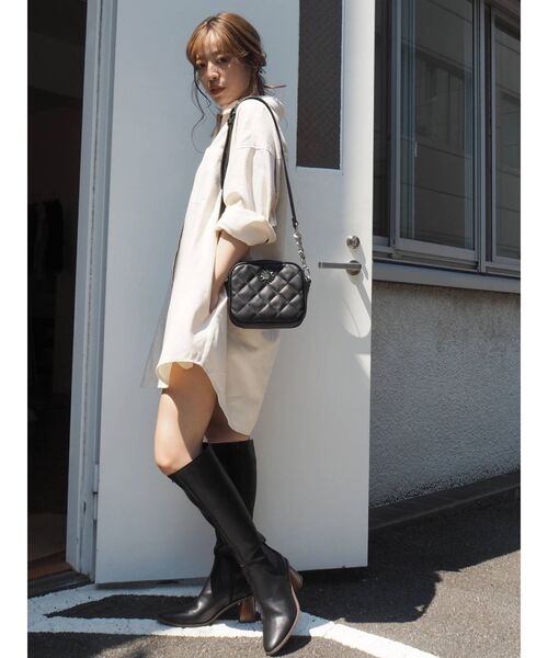 EVRIS（エヴリス）の「キルティングショルダーBAG（ショルダーバッグ・レディース・グリーン/ベージュ/アイボリー/ブラック・FREE）」の16枚目の写真