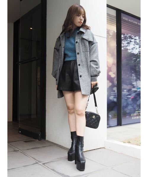 EVRIS（エヴリス）の「キルティングショルダーBAG（ショルダーバッグ・レディース・グリーン/ベージュ/アイボリー/ブラック・FREE）」の17枚目の写真