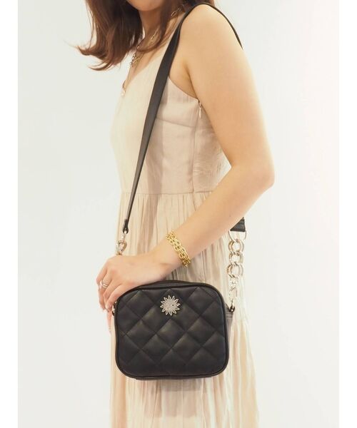 EVRIS（エヴリス）の「キルティングショルダーBAG（ショルダーバッグ・レディース・グリーン/ベージュ/アイボリー/ブラック・FREE）」の19枚目の写真