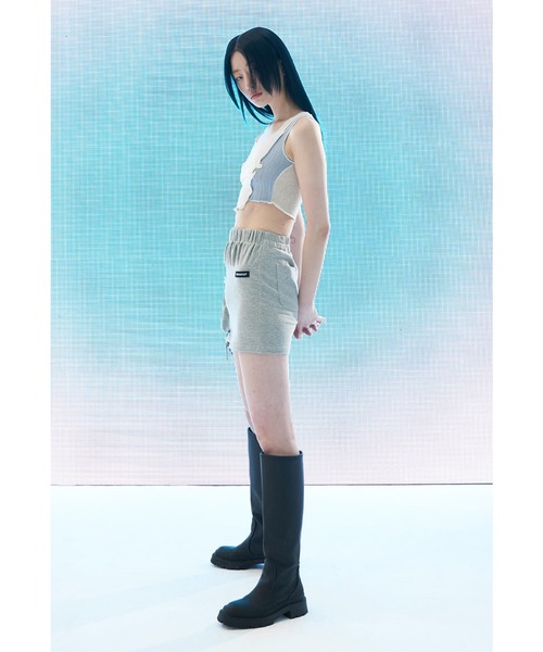 ODD ONE OUT/オッドワンアウト』Patch work damage top/パッチ