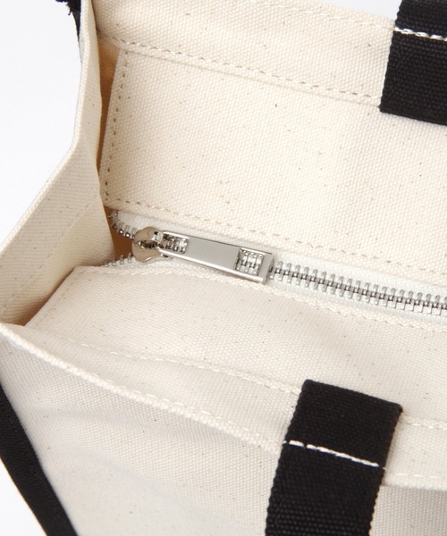 BAYFLOW（ベイフロー）の「WEB限定 ビッグスクエアトート（トートバッグ・レディース・ブラック/ベージュ・FREE）」の12枚目の写真