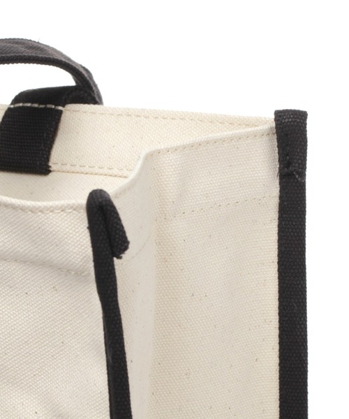 BAYFLOW（ベイフロー）の「WEB限定 ビッグスクエアトート（トートバッグ・レディース・ブラック/ベージュ・FREE）」の13枚目の写真