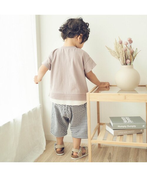 apres les cours（アプレレクール）の「/リラックスカプリパンツ ６分丈（その他パンツ・キッズ・チェック/キナリ/ドット・120/130/140/110/80/100/90）」の5枚目の写真