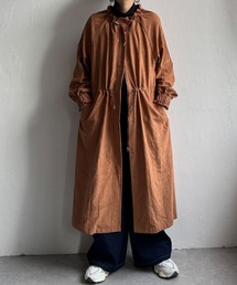 ギャザーロングコート