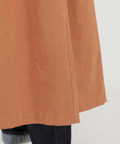 LBC（エルビーシー）の「ギャザーロングコート（ノーカラーコート・レディース・チャコールグレー/ブラウン/ダークオリーブ・M）」の12枚目の写真