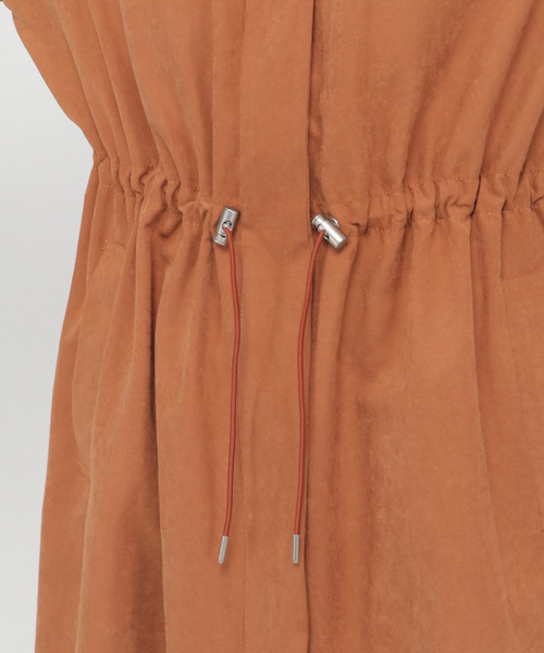 LBC（エルビーシー）の「ギャザーロングコート（ノーカラーコート・レディース・チャコールグレー/ブラウン/ダークオリーブ・M）」の21枚目の写真