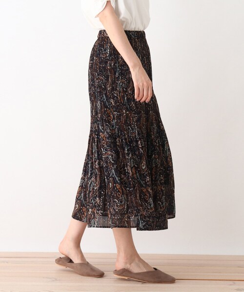 DRESKIP（ドレスキップ）の「◆ペイズリー柄プリ－ツスカート（スカート・レディース・ネイビー系/ベージュ系その他3/オレンジ系5・02/03）」の10枚目の写真