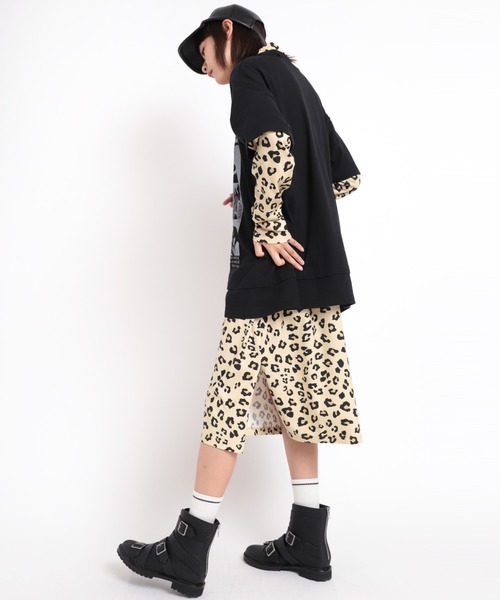 RNA（アールエヌエー）の「M1723 総柄ハイネックロングワンピース（ワンピース・レディース・ゼブラ/レオパード/その他・MEDIUM）」の5枚目の写真