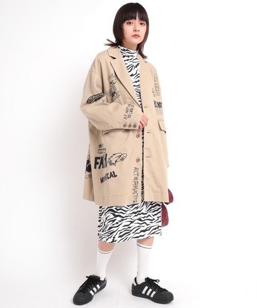 RNA（アールエヌエー）の「M1723 総柄ハイネックロングワンピース（ワンピース・レディース・ゼブラ/レオパード/その他・MEDIUM）」の22枚目の写真