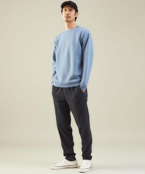 green label relaxing(グリーンレーベルリラクシング)の「<green label relaxing>ソフト ダンボール クルーネック 長袖 プルオーバー(その他トップス・メンズ・ブラック/モカ/ライトグレー/ライトブルー・S/XL/L/M)」の7枚目の写真