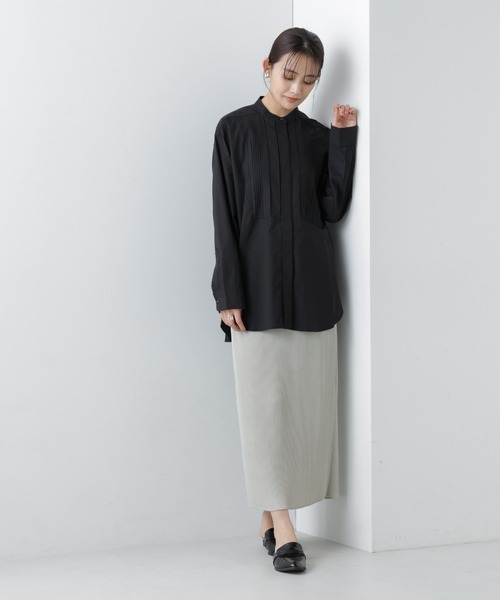 NANO universe(ナノユニバース)の「【WEB限定】ピンタックコットンシャツ(シャツ/ブラウス・レディース・ブラック/ホワイト/ベージュ・マルチサイズ)」の15枚目の写真