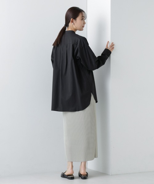 NANO universe(ナノユニバース)の「【WEB限定】ピンタックコットンシャツ(シャツ/ブラウス・レディース・ブラック/ホワイト/ベージュ・マルチサイズ)」の13枚目の写真