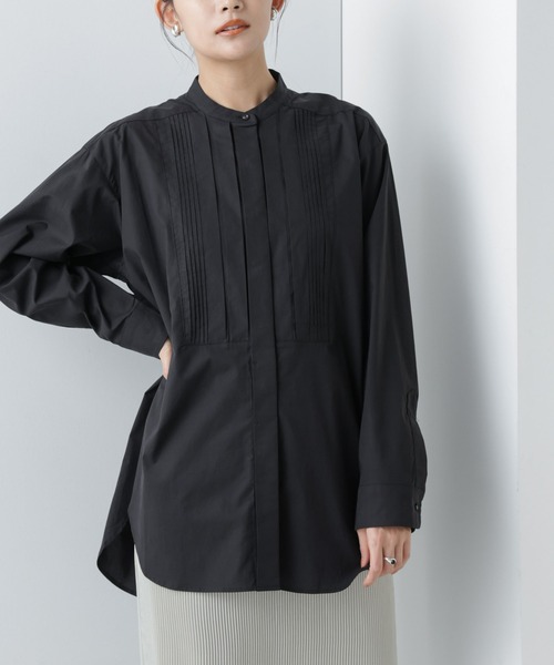 NANO universe(ナノユニバース)の「【WEB限定】ピンタックコットンシャツ(シャツ/ブラウス・レディース・ブラック/ホワイト/ベージュ・マルチサイズ)」の16枚目の写真