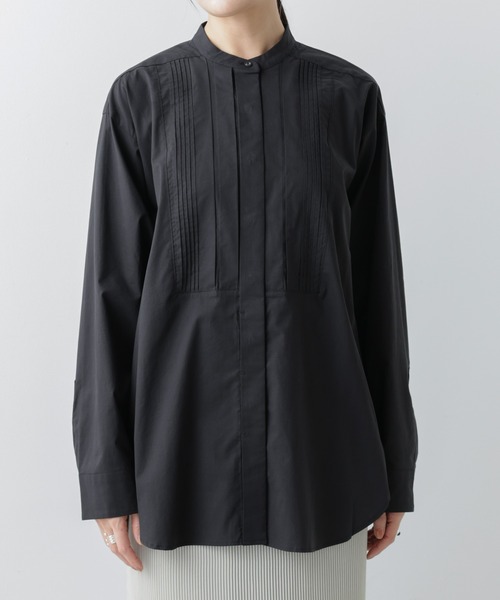 NANO universe(ナノユニバース)の「【WEB限定】ピンタックコットンシャツ(シャツ/ブラウス・レディース・ブラック/ホワイト/ベージュ・マルチサイズ)」の11枚目の写真