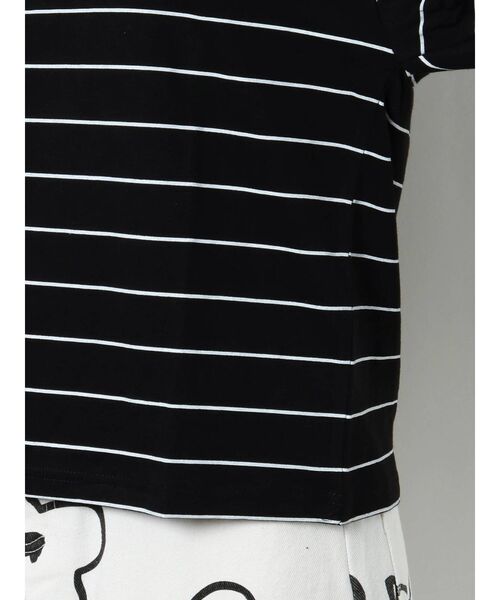merry jenny(メリージェニー)の「HELLO KITTY border long Tee(Tシャツ/カットソー・レディース・ブラック/レッド/オフホワイト・FREE)」の8枚目の写真
