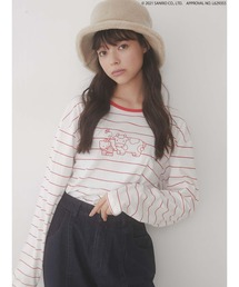 merry jenny | HELLO KITTY border long Tee(Tシャツ/カットソー)