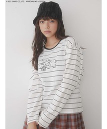 merry jenny | HELLO KITTY border long Tee(Tシャツ/カットソー)